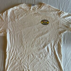 Nascar White Short Sleeve Tee Classic Cotton Crew